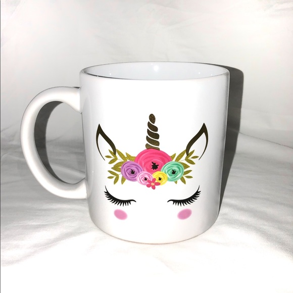 tri coastal Accessories - Tri-Coastal Design White Unicorn Coffee Mug